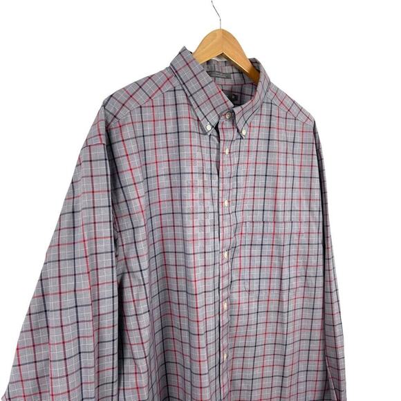 Daniel Cremieux Size 2XT Blue Striped Long Sleeve Button Down Dress Shirt - Picture 11 of 12